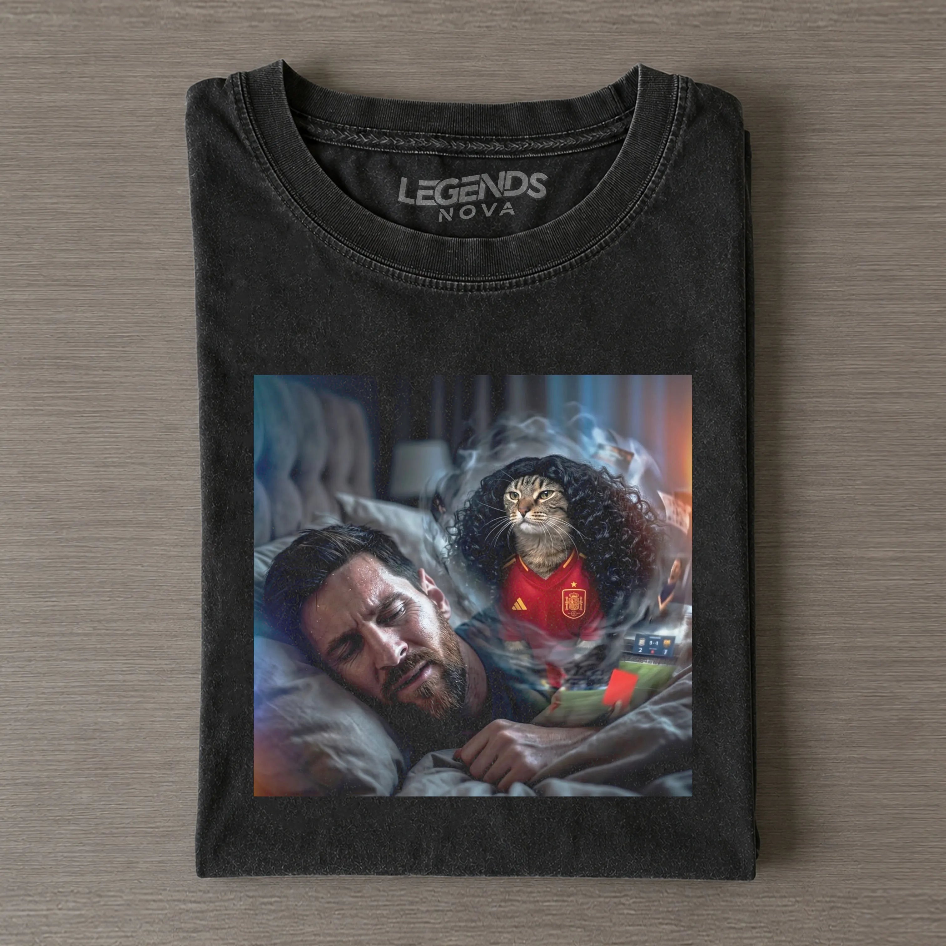 Marc Cucurella Cat & Messi Funny T-shirt