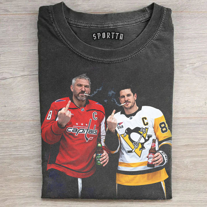 Alexander Ovechkin & Sidney Crosby Century Frame・Hockey Rivals Together T-shirt