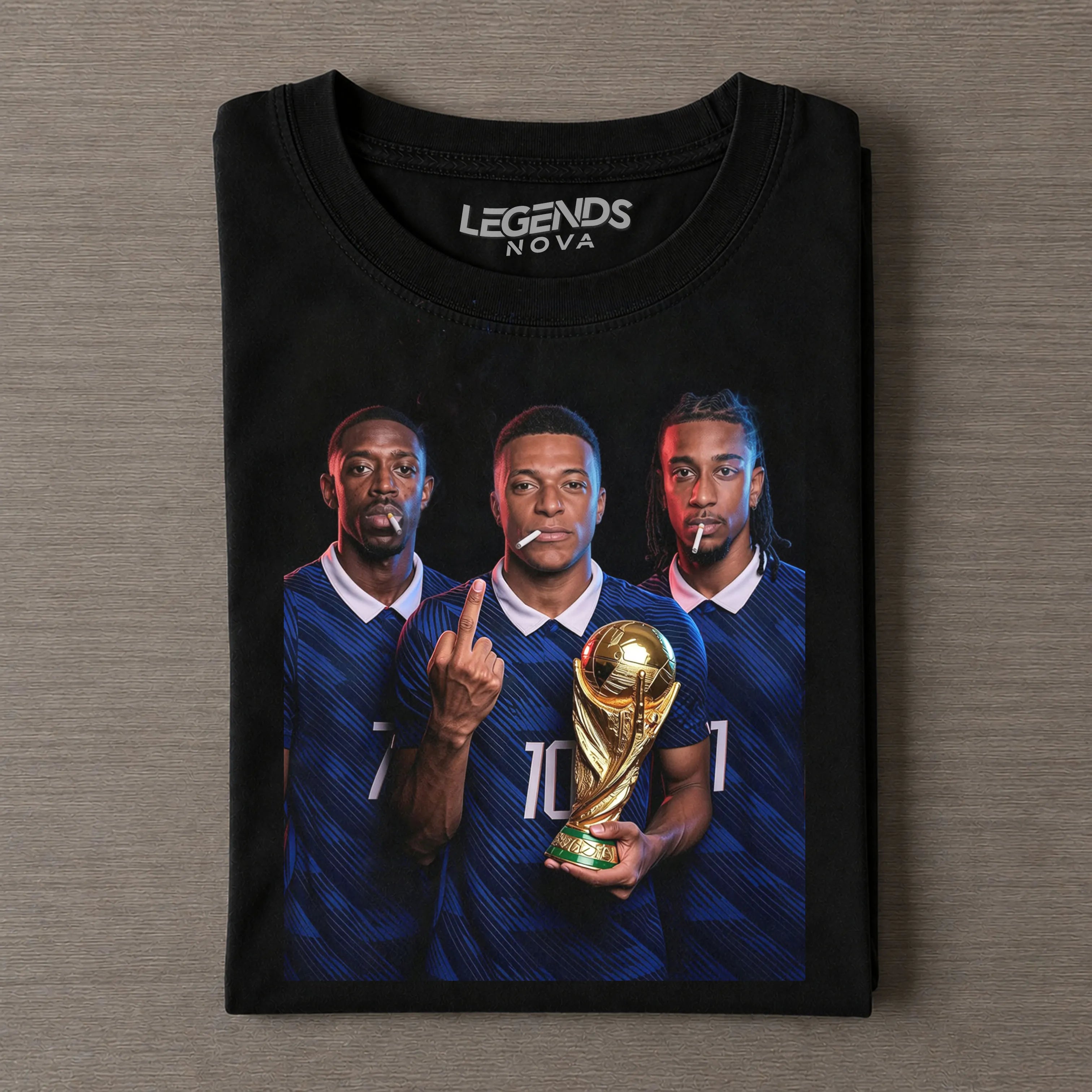 Ousmane Dembélé & Kylian Mbappé & Michael Olise France T-shirt