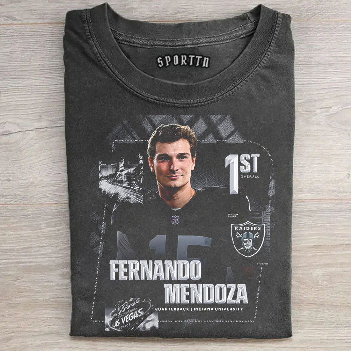 Fernando Mendoza Raiders NFL No. 1 pick T-shirt