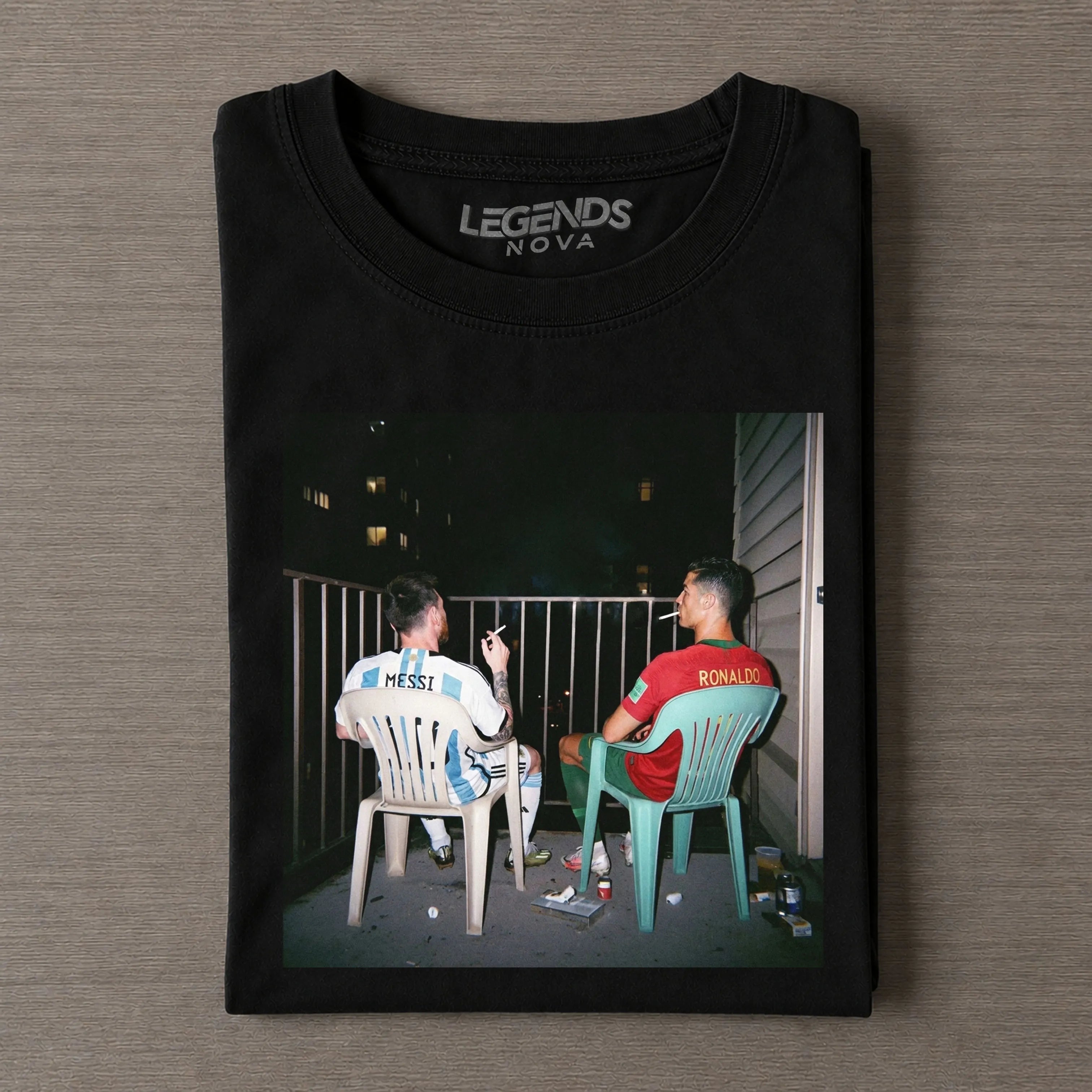 Cristiano Ronaldo & Lionel Messi Funny Graphic Tee