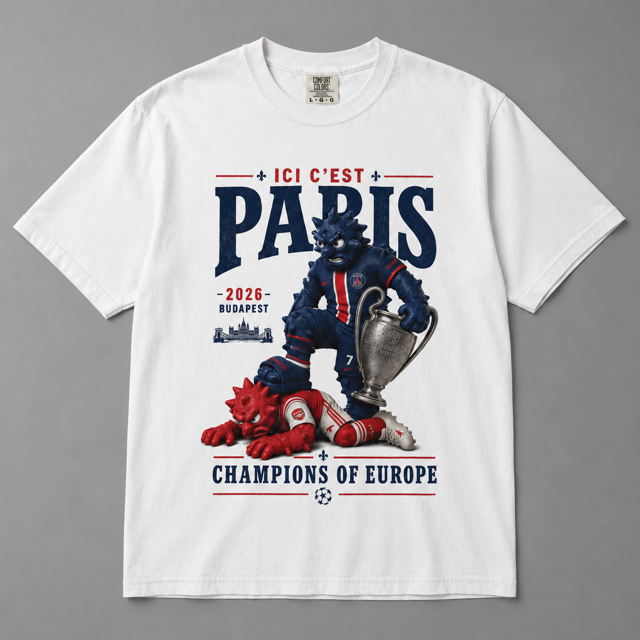 Ici C’est Paris 2026 Champions of Europe Tee