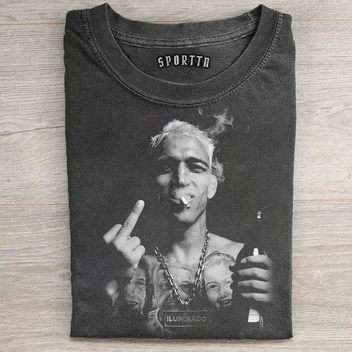 Charles Oliveira Middle Finger Vintage Tee
