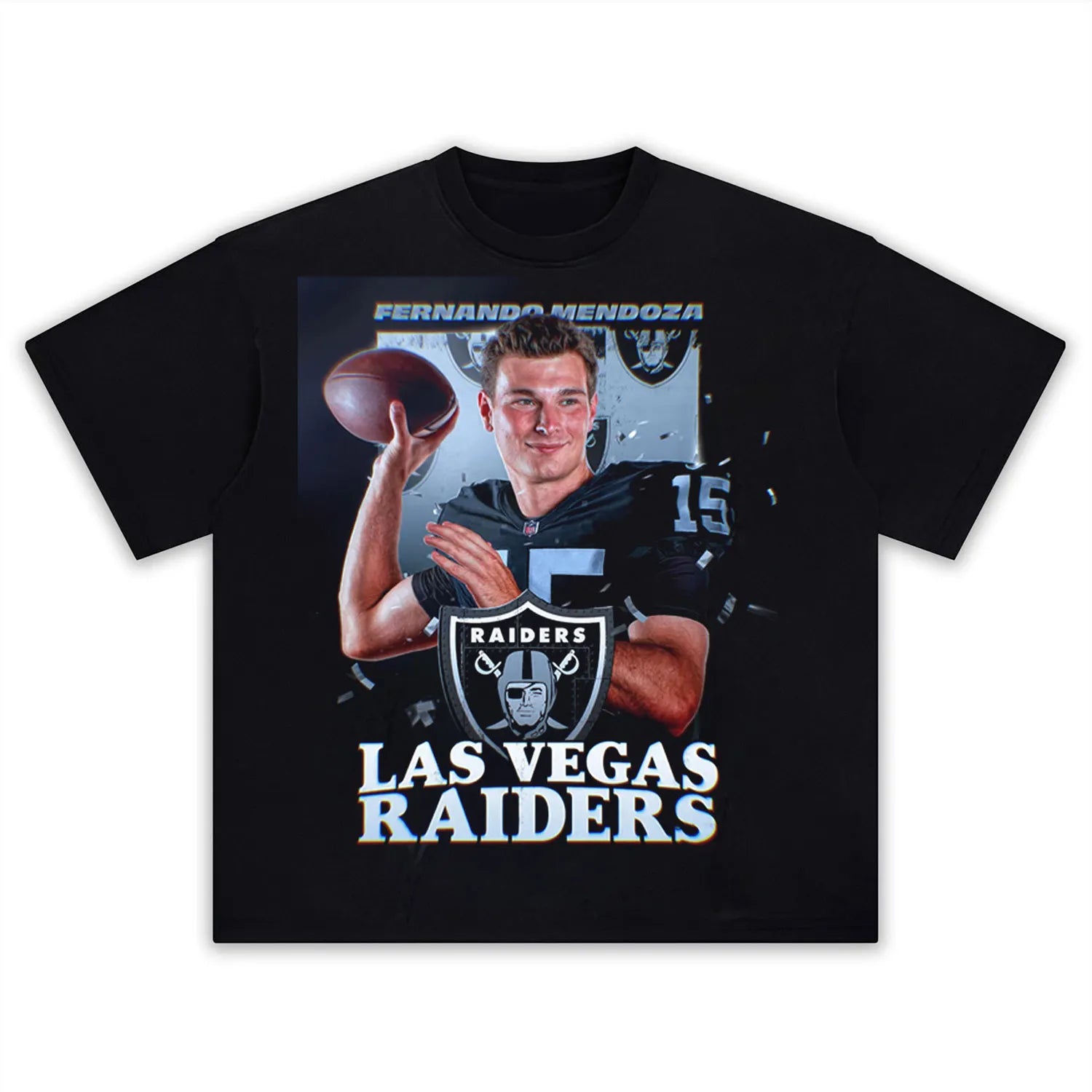 Fernando Mendoza Raiders NFL No. 1 pick T-shirt