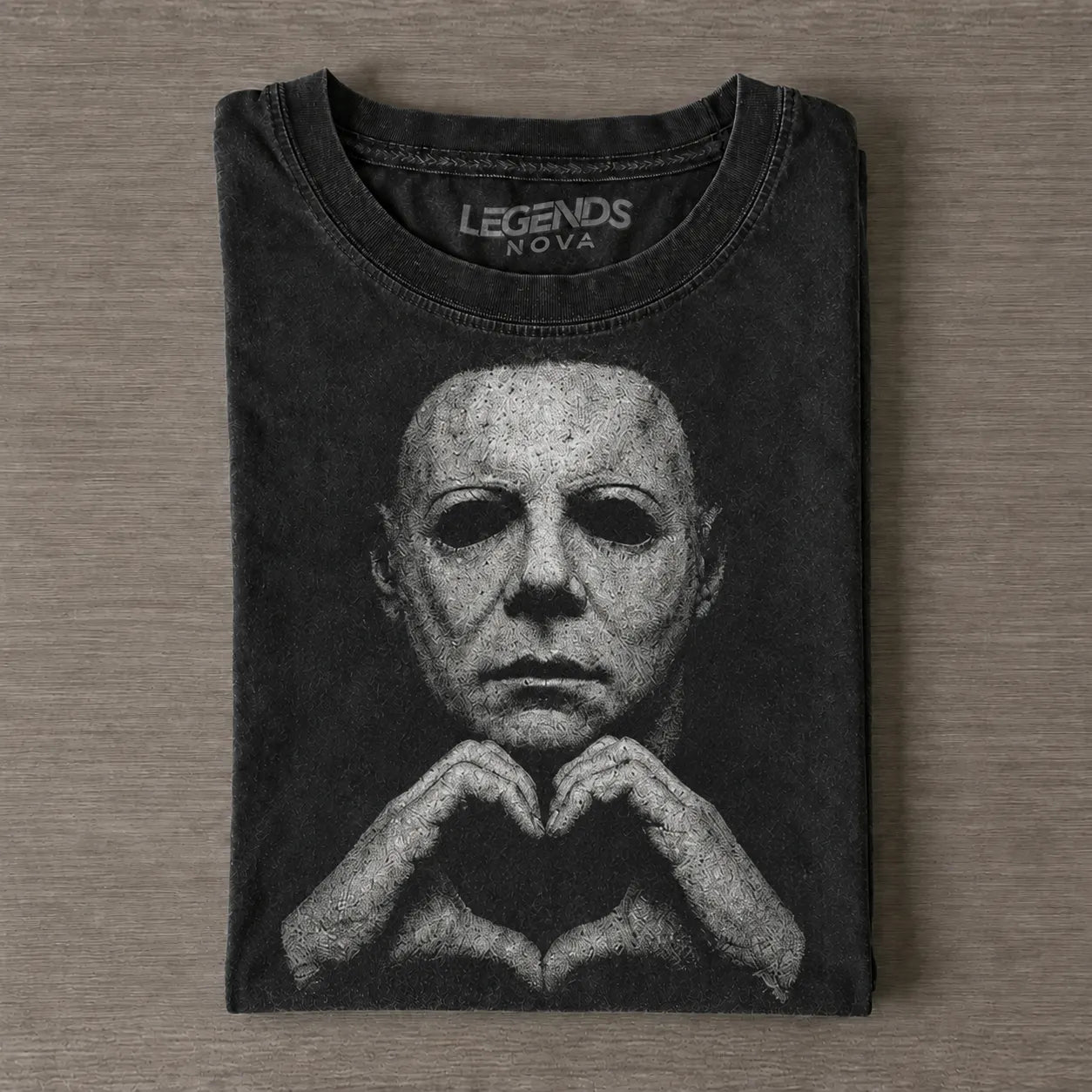 Halloween Michael Myers Heart Vintage Tee