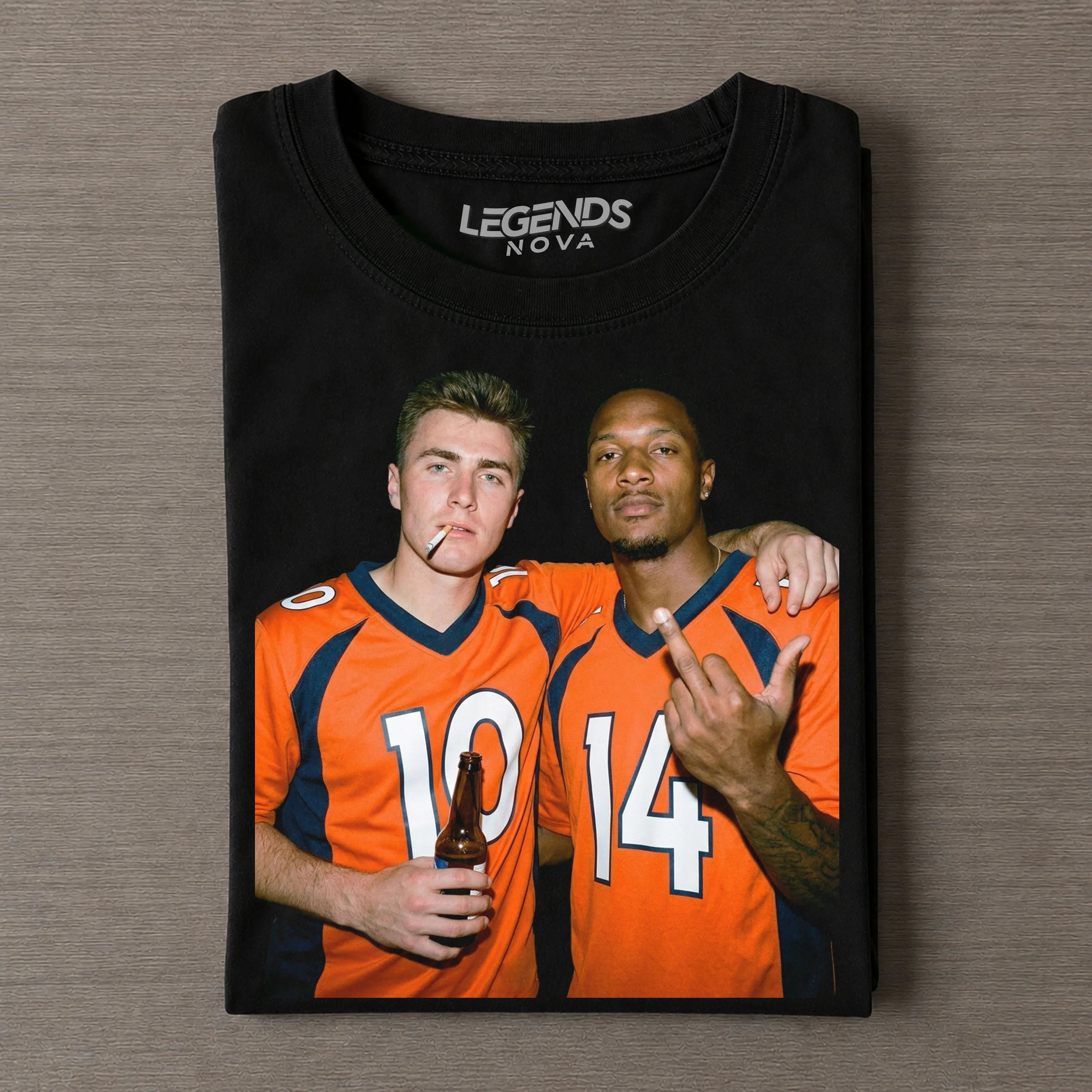 Bo Nix & Courtland Sutton Step Brothers Poster T-shirt