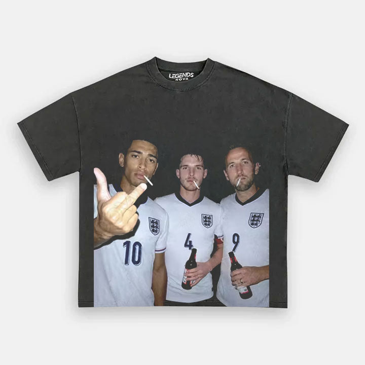 Harry Kane & Jude Bellingham & Declan Rice England Football Style Tee