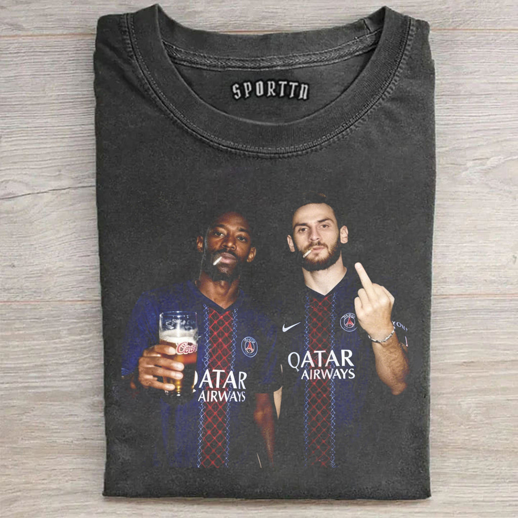 PSG-Khvicha Kvaratskhelia & Ousmane Dembélé Tee