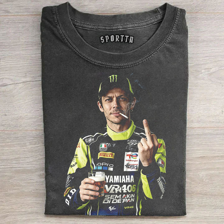 The Doctor Valentino Rossi #46 GOAT Moto GP Retro Tee