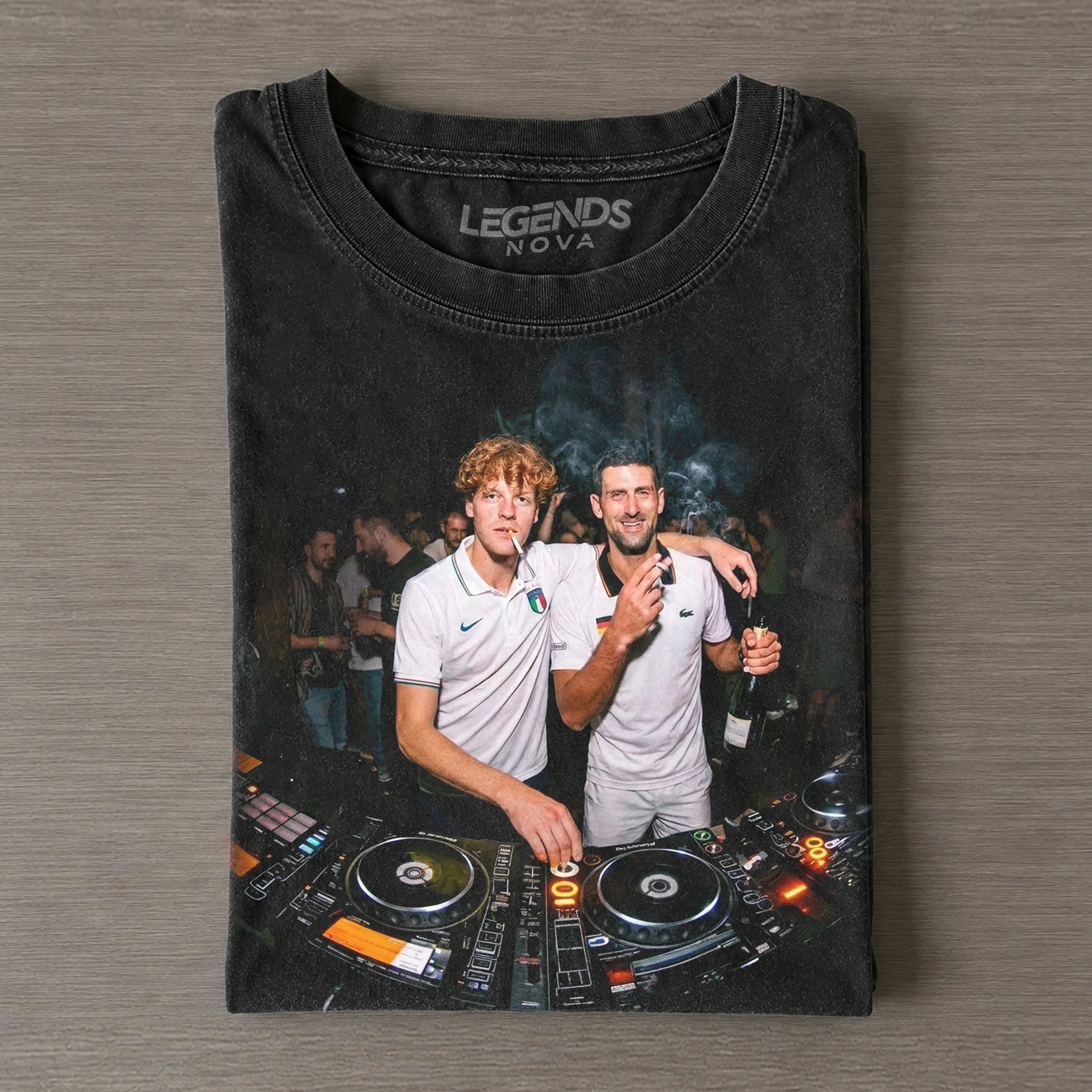 Wimbledon 2026 Men's Singles Germany Novak Djokovic & Italy Jannik Sinner Tennis T-shirt