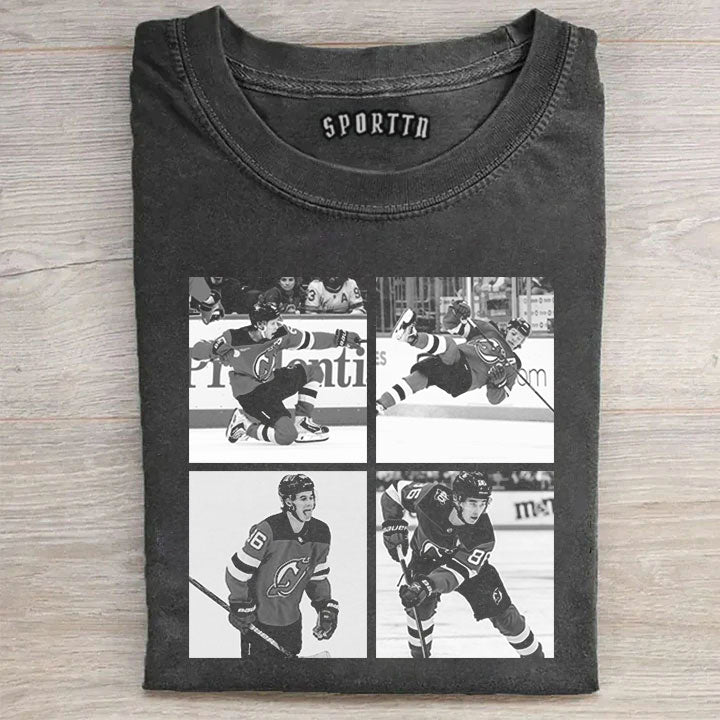 Jack Hughes Champion USA Tee