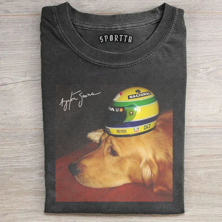 Senna’s Biggest Fan Golden Retriever Tee