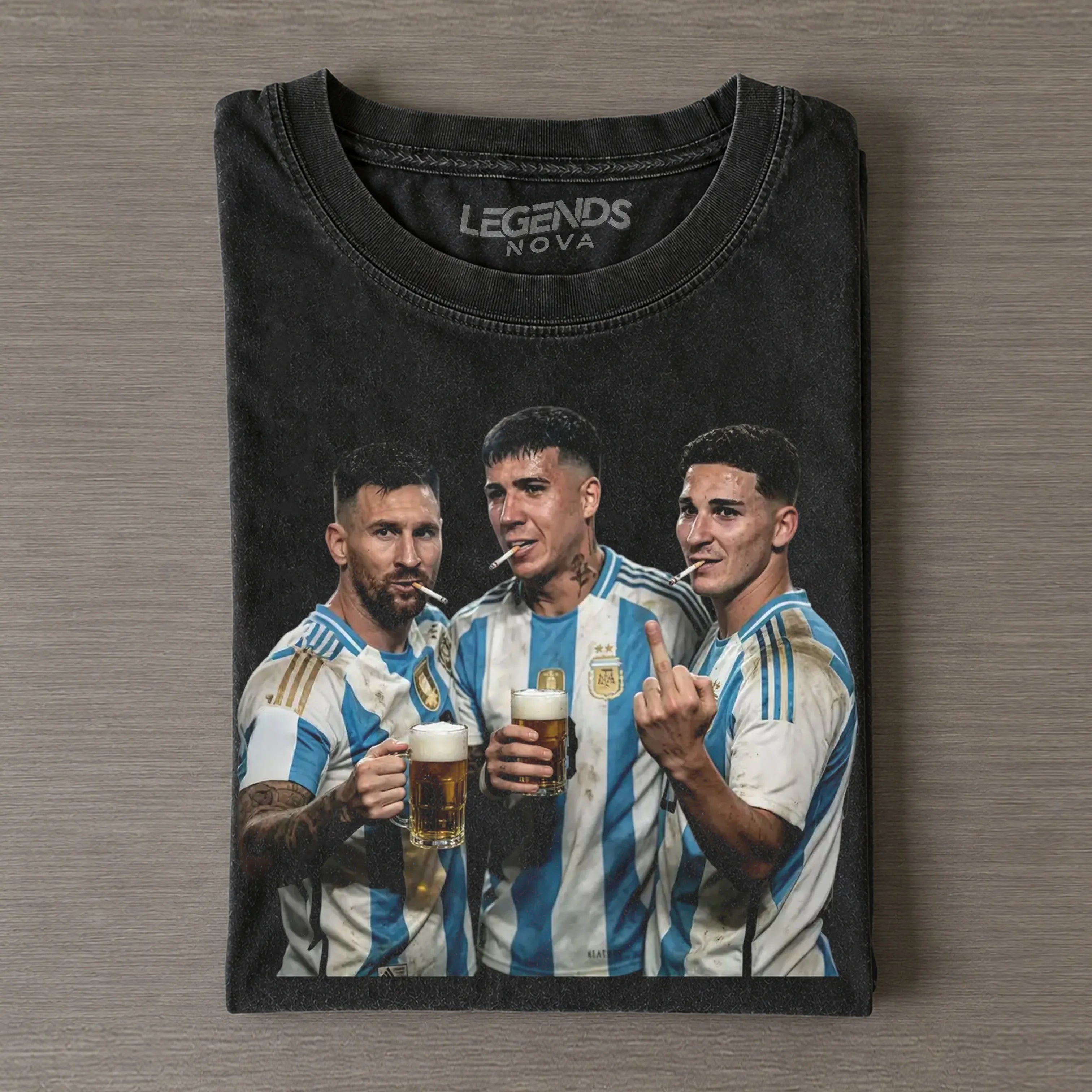Lionel Messi & Enzo Fernández & Julián Álvarez Argentina Tee