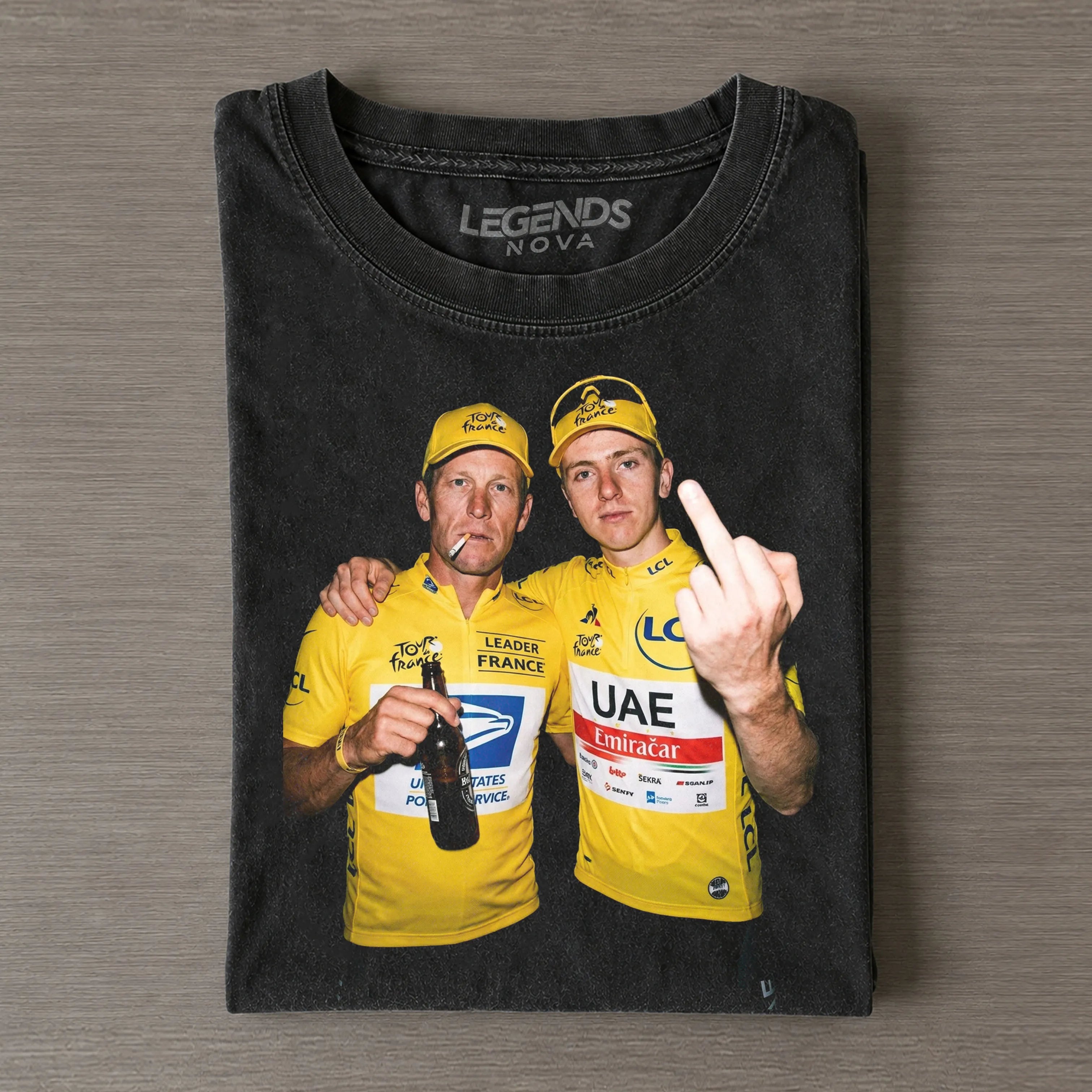 Lance Armstrong & Tadej Pogačar T-shirt