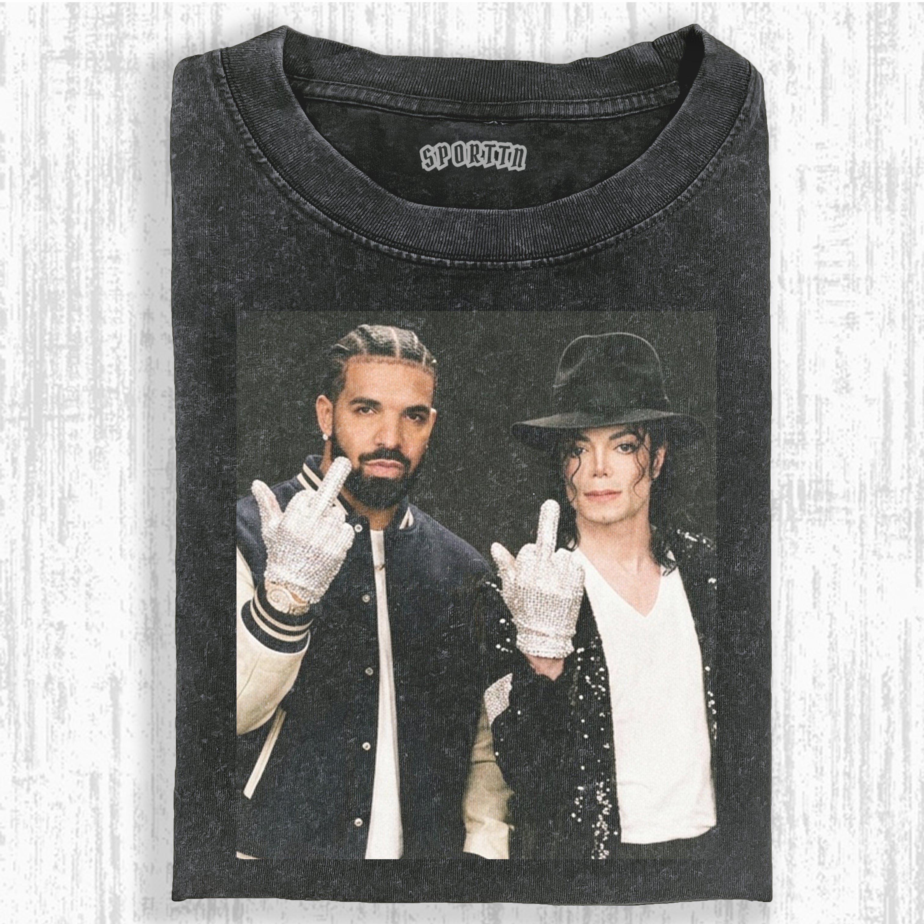 DRAKE & MJ TEE