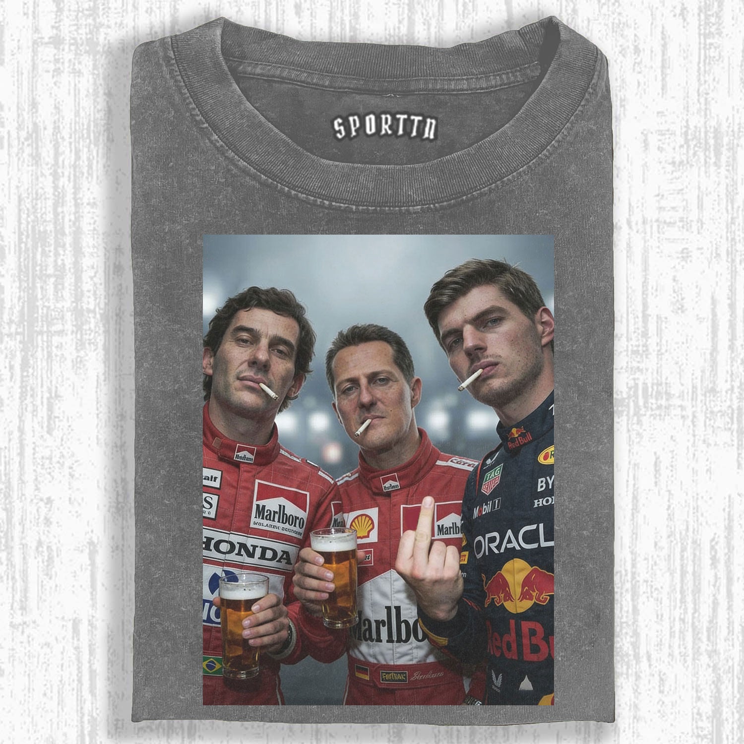 F1 Three Kings Together:Senna & Michael Schumacher & Max Verstappen T-shirt