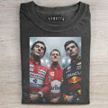 F1 Three Kings Together:Senna & Michael Schumacher & Max Verstappen T-shirt
