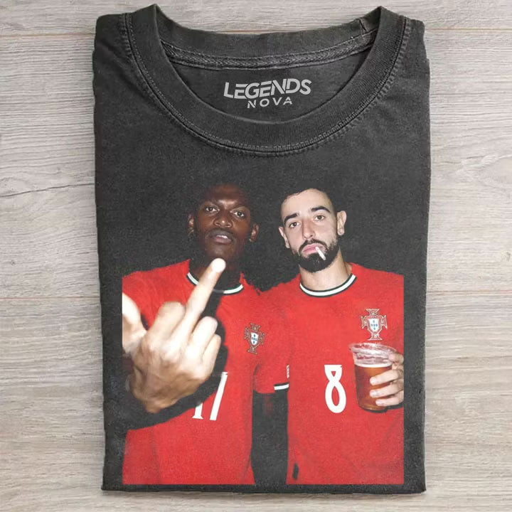 Rafael Leão & Bruno Fernandes Portugal Style Tee