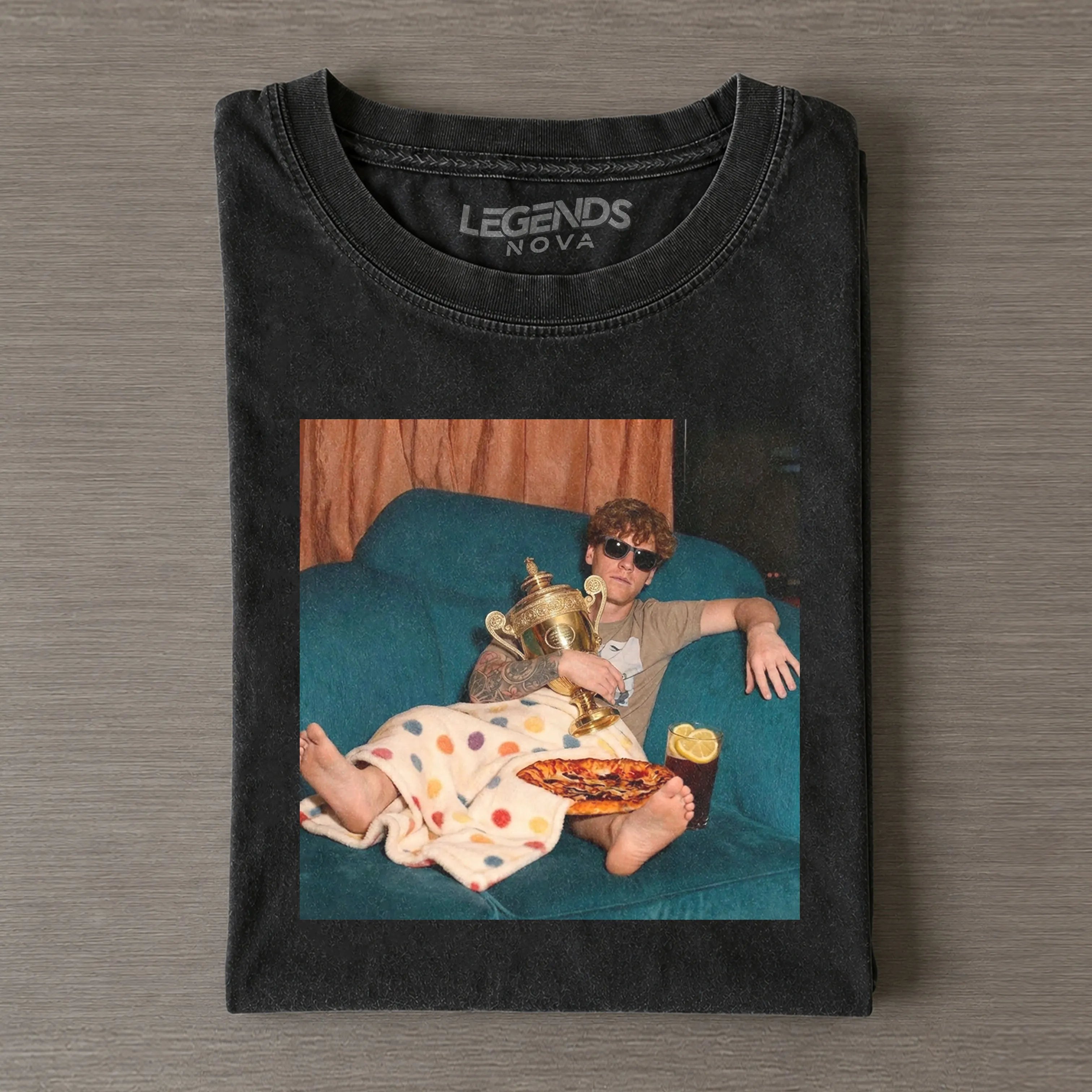 Wimbledon 2026 Men's Singles Italy Jannik Sinner Funny Tennis T-shirt
