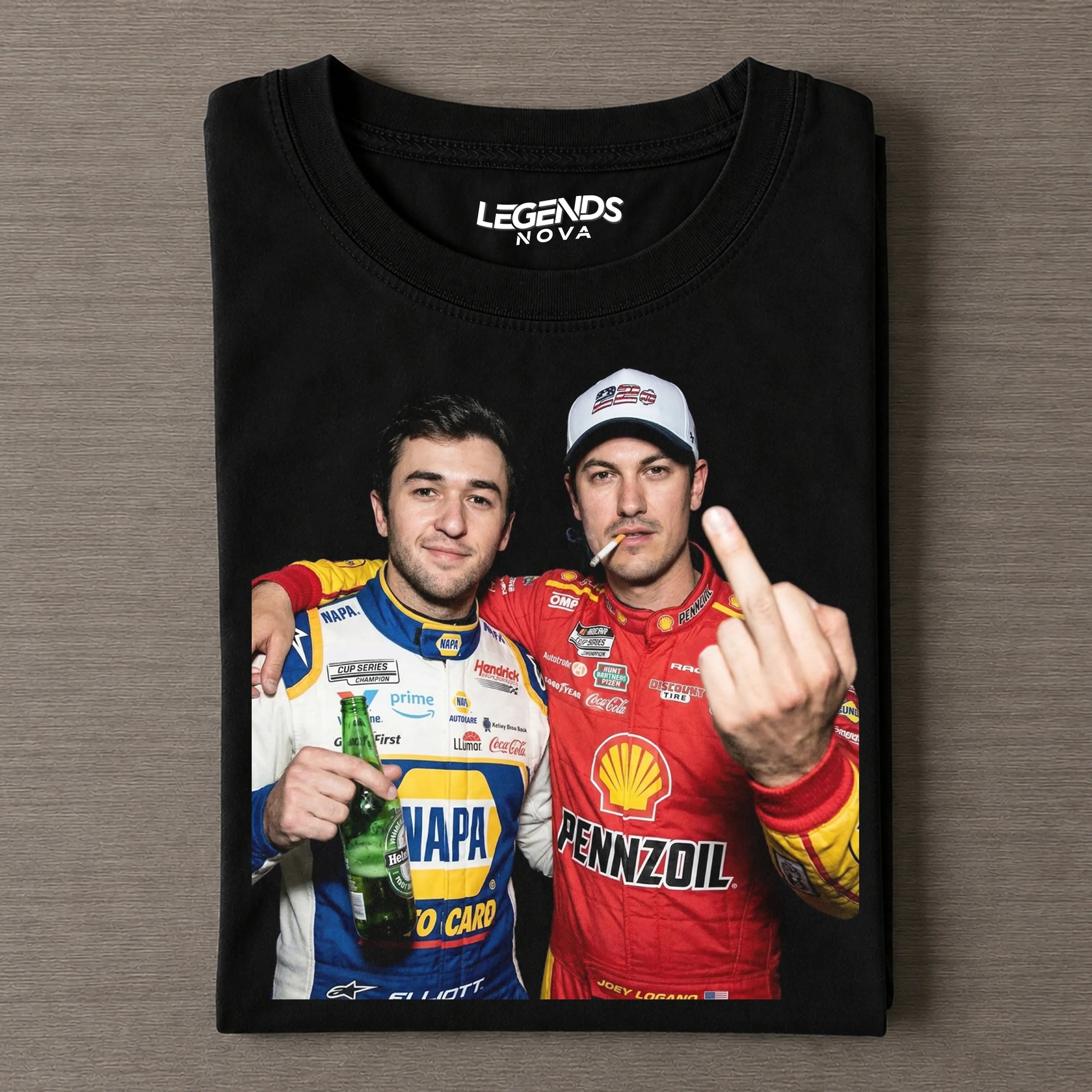 Chase Elliott & Joey Logano Vintage Tee