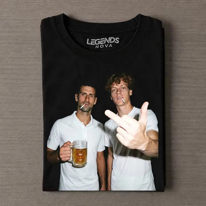 Wimbledon 2026 Men's Singles Germany Novak Djokovic & Italy Jannik Sinner Tennis T-shirt