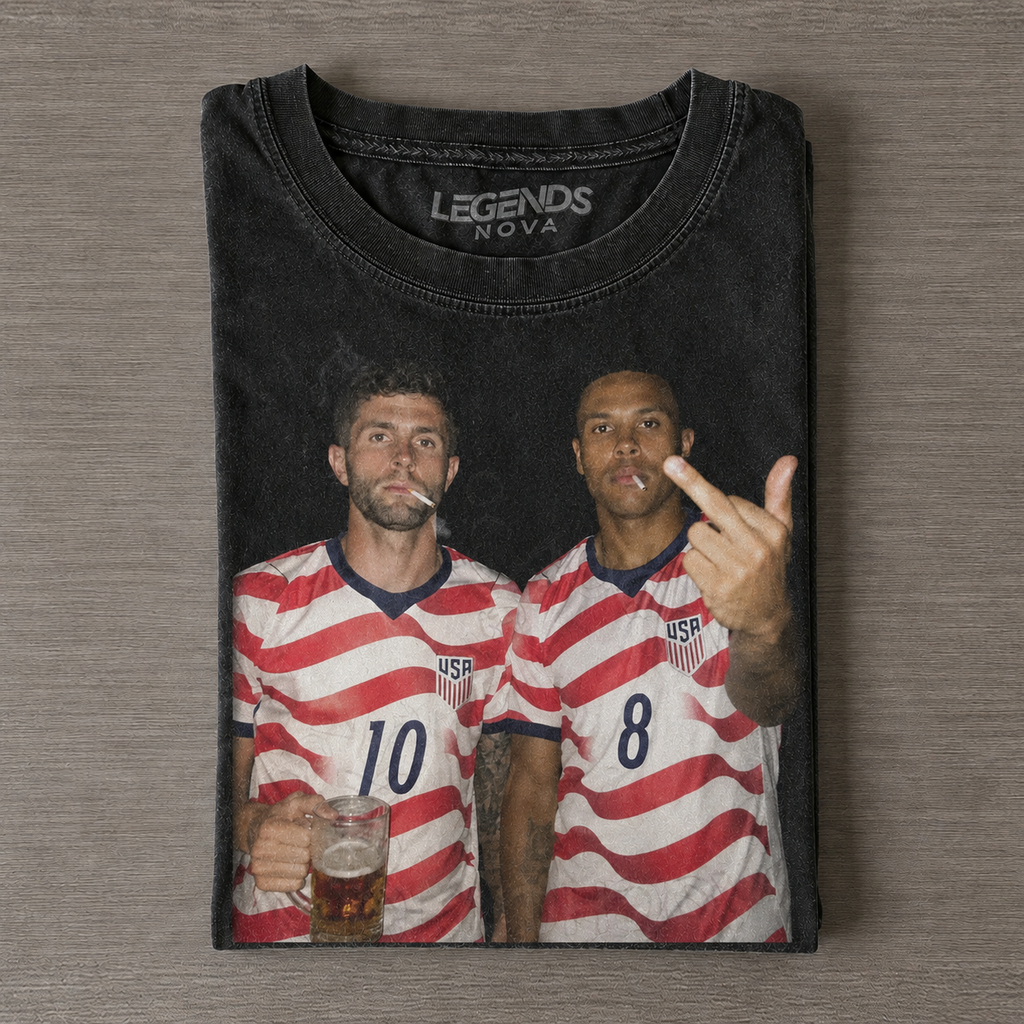 Christian Pulisic & Weston McKennie USA Soccer Style Tee 7