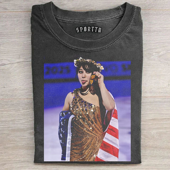 Alysa Liu Gold Medal USA Team Figure Skating Aesthetic T-shirt