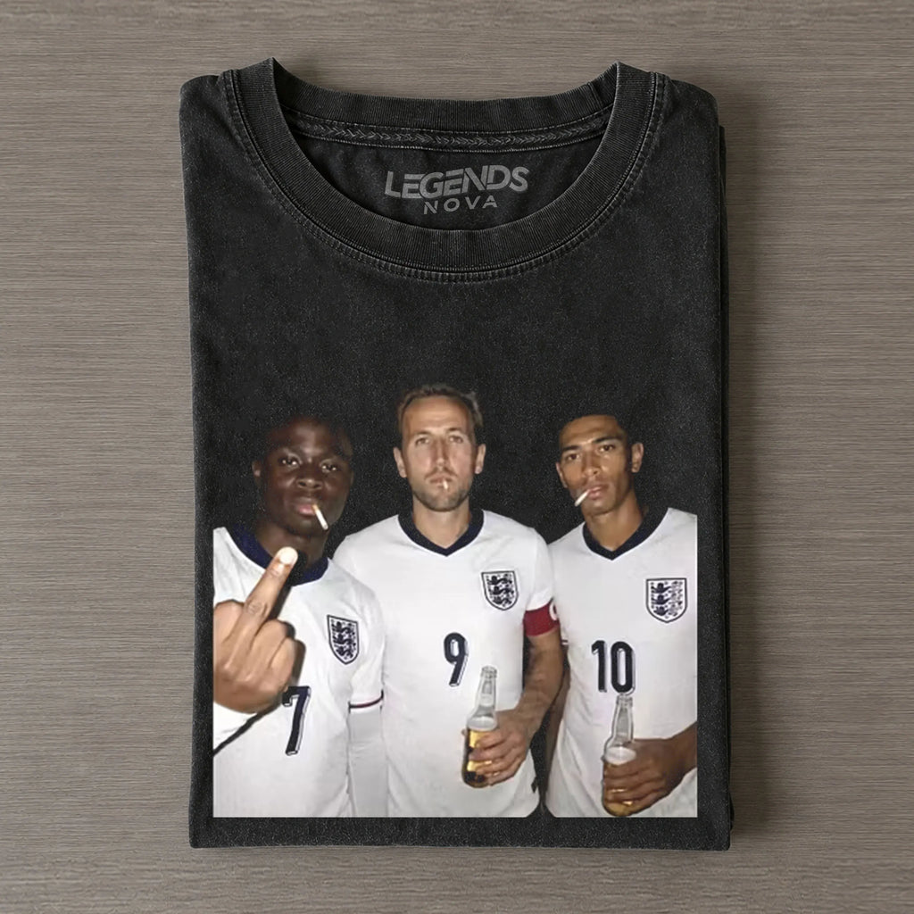 Harry Kane & Jude Bellingham & Bukayo Saka England Football Style Tee