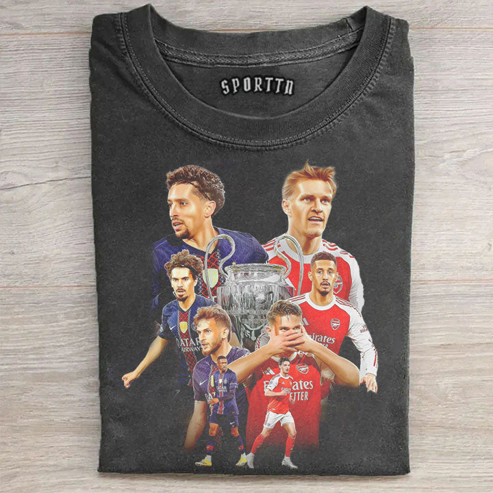 Clash of Titans: PSG vs Arsenal in the UCL Final T-shirt