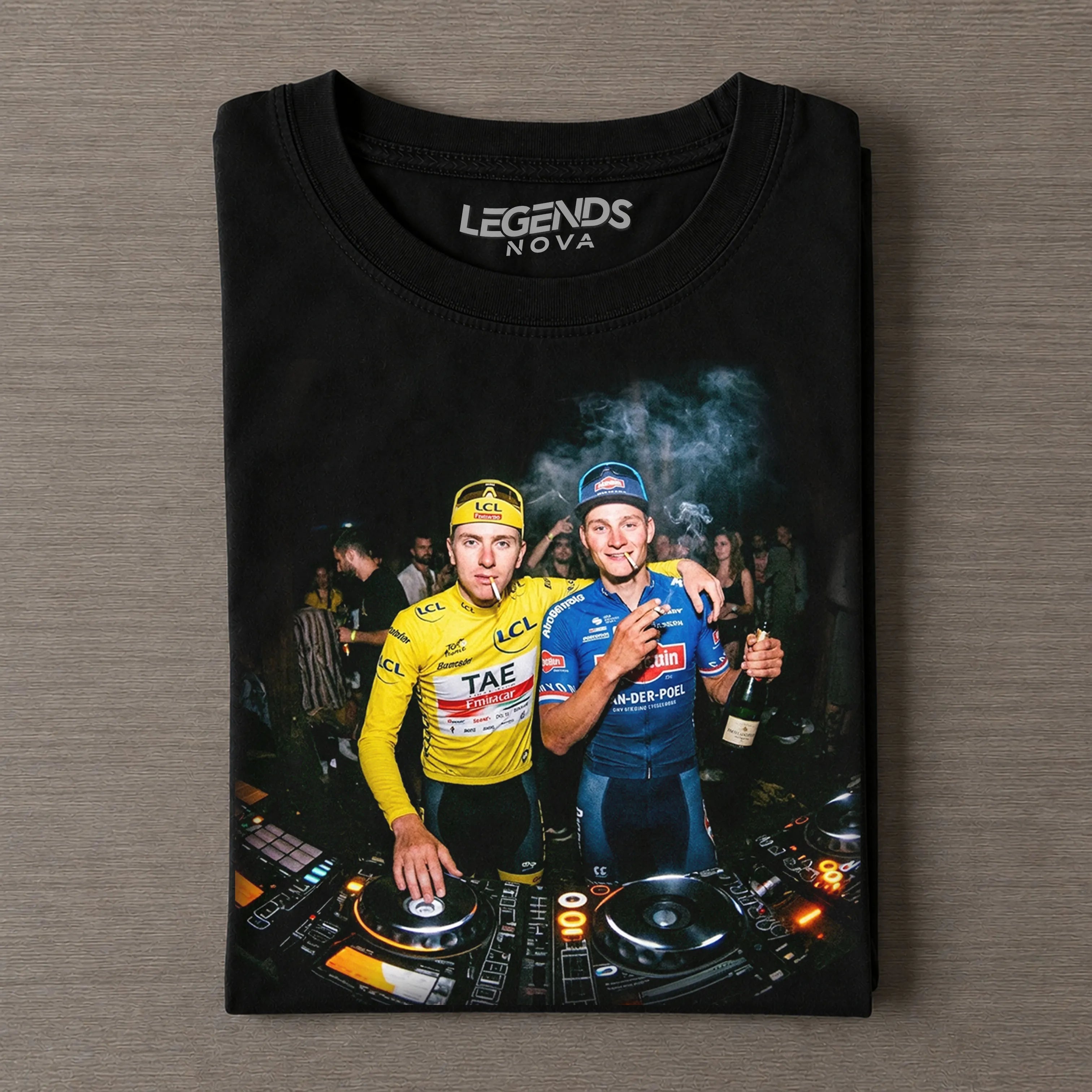 Mathieu van der Poel & Tadej Pogačar Funny 2026 Tee