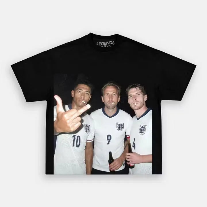 Harry Kane & Jude Bellingham & Declan Rice England Football Style Tee