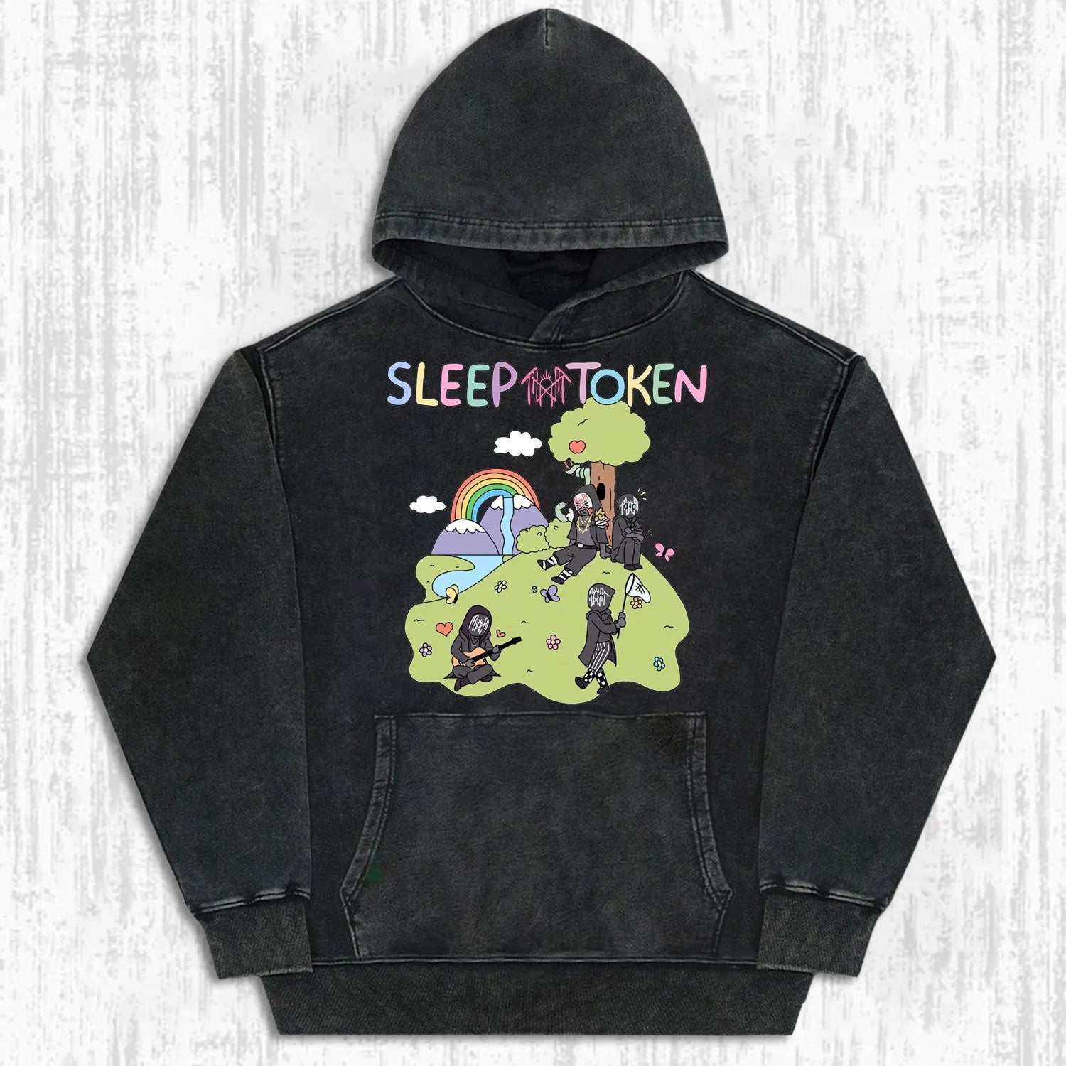 SLEEP TOKEN BAND - THEMED FUN CARTOON T-SHIRT
