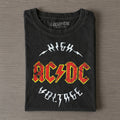 Funny ACDC Vintage Rock Band Tee