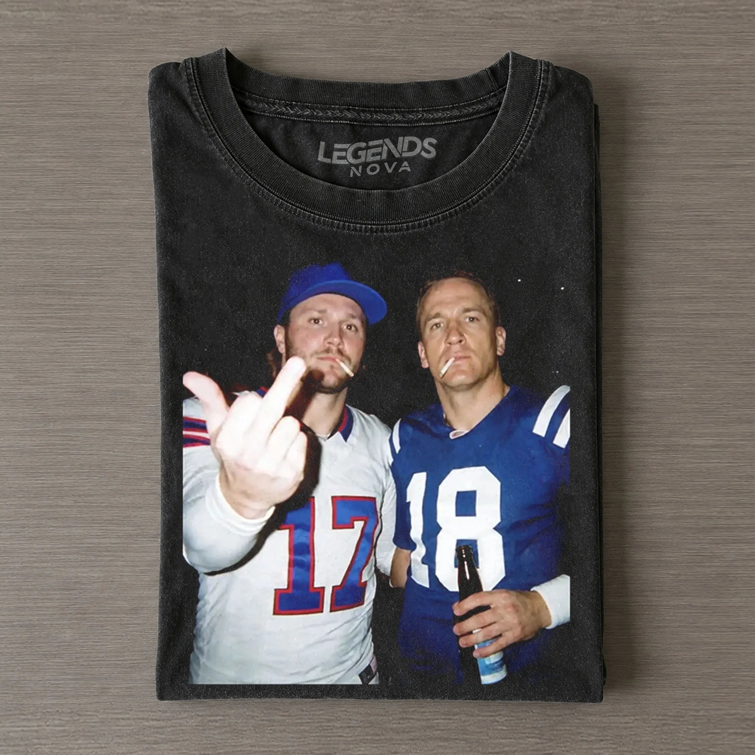 Josh Allen & Peyton Manning Football T-shirt