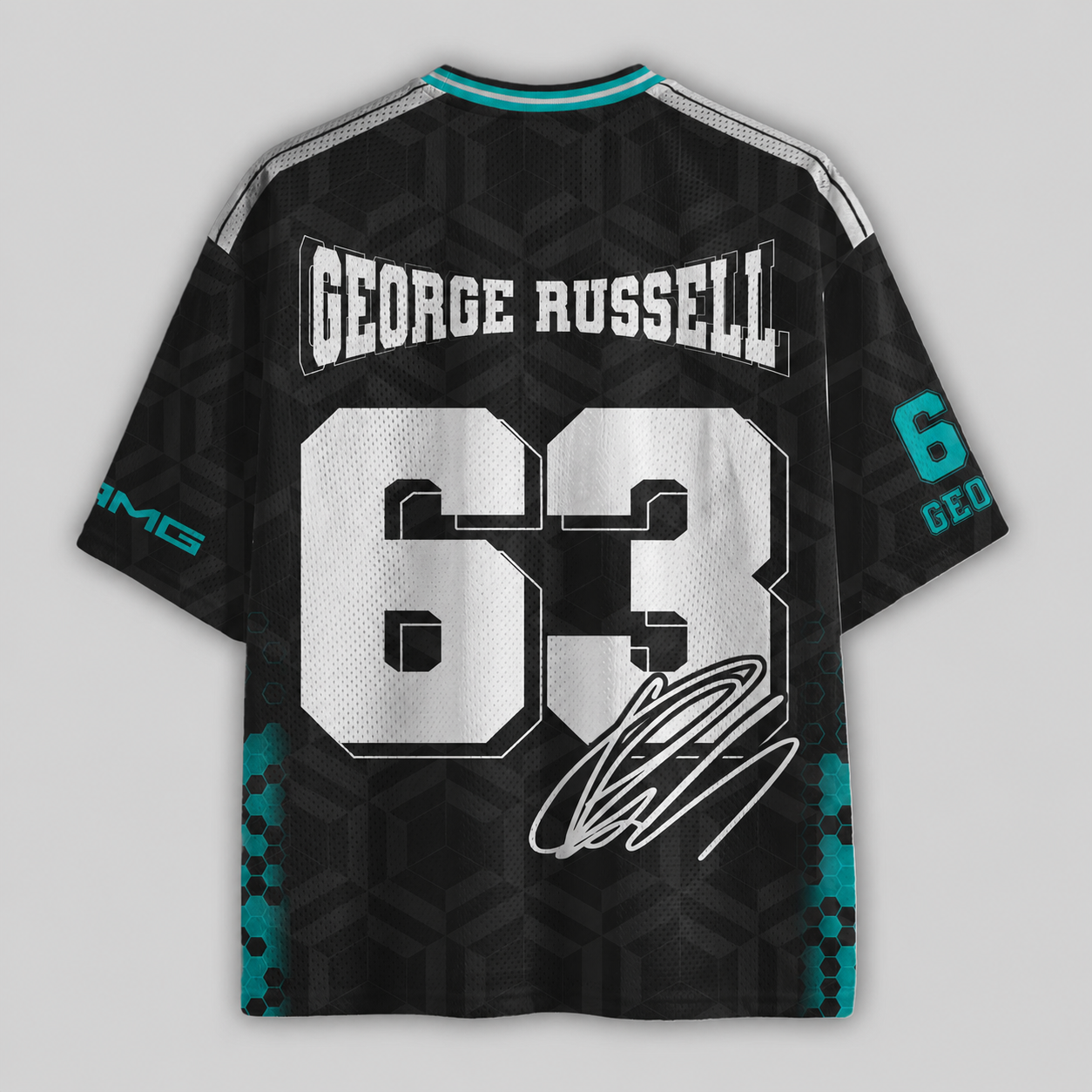 Russell #63 Racing Mesh Football Jersey