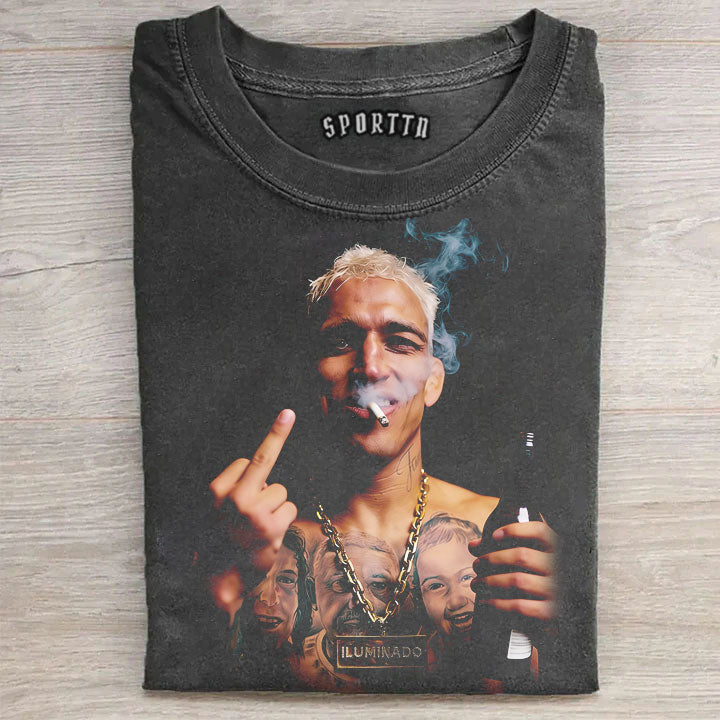 Charles Oliveira Middle Finger Vintage Tee