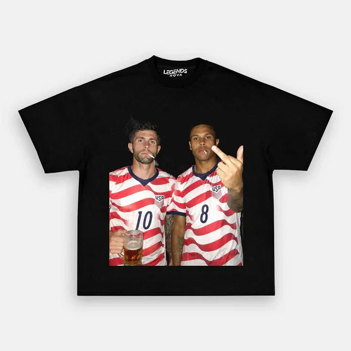 Christian Pulisic & Weston McKennie USA Soccer Style Tee 7