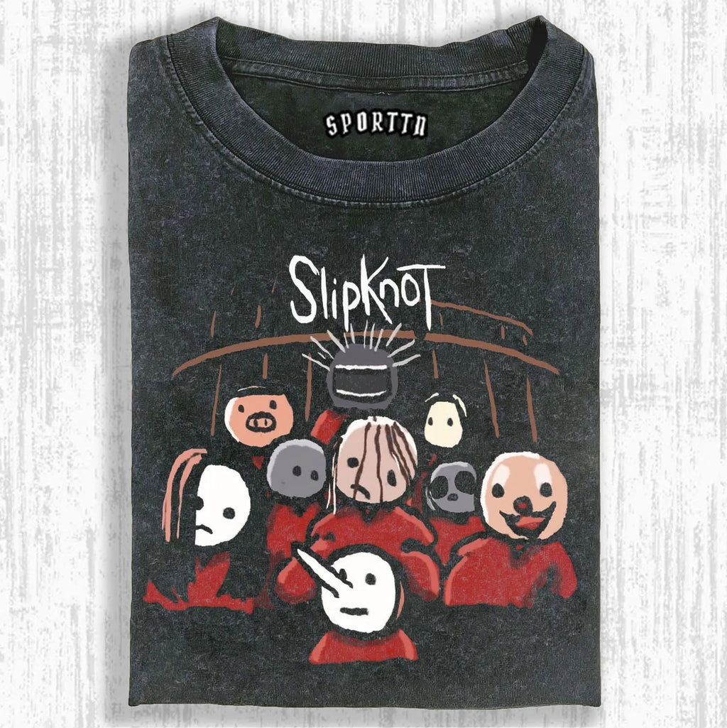 MUSIC SLIPKNOT VINTAGE WASHED TEE/SWEATSHIRT/HOODIE