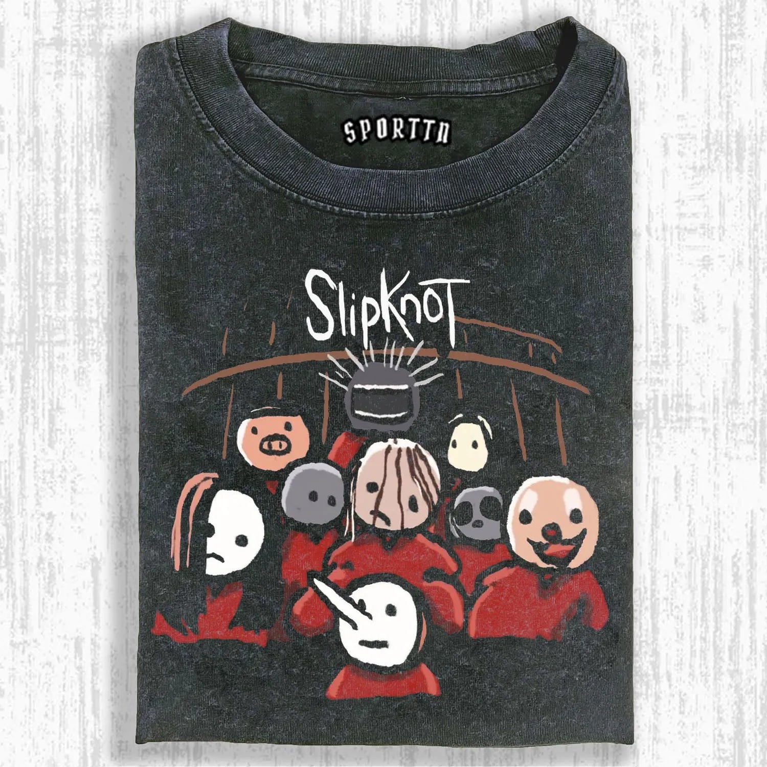 MUSIC SLIPKNOT VINTAGE WASHED TEE/SWEATSHIRT/HOODIE