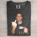 Funny Cristiano Ronaldo Football Star Graphic T-shirt
