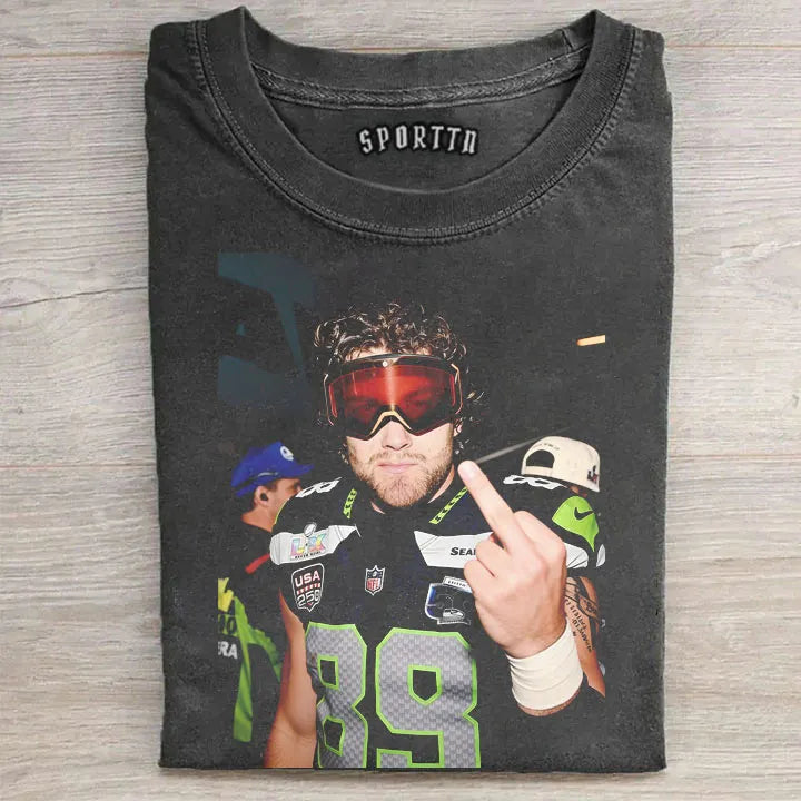 Seattle Seahawks A.J. Barner Super Bowl LX T-shirt