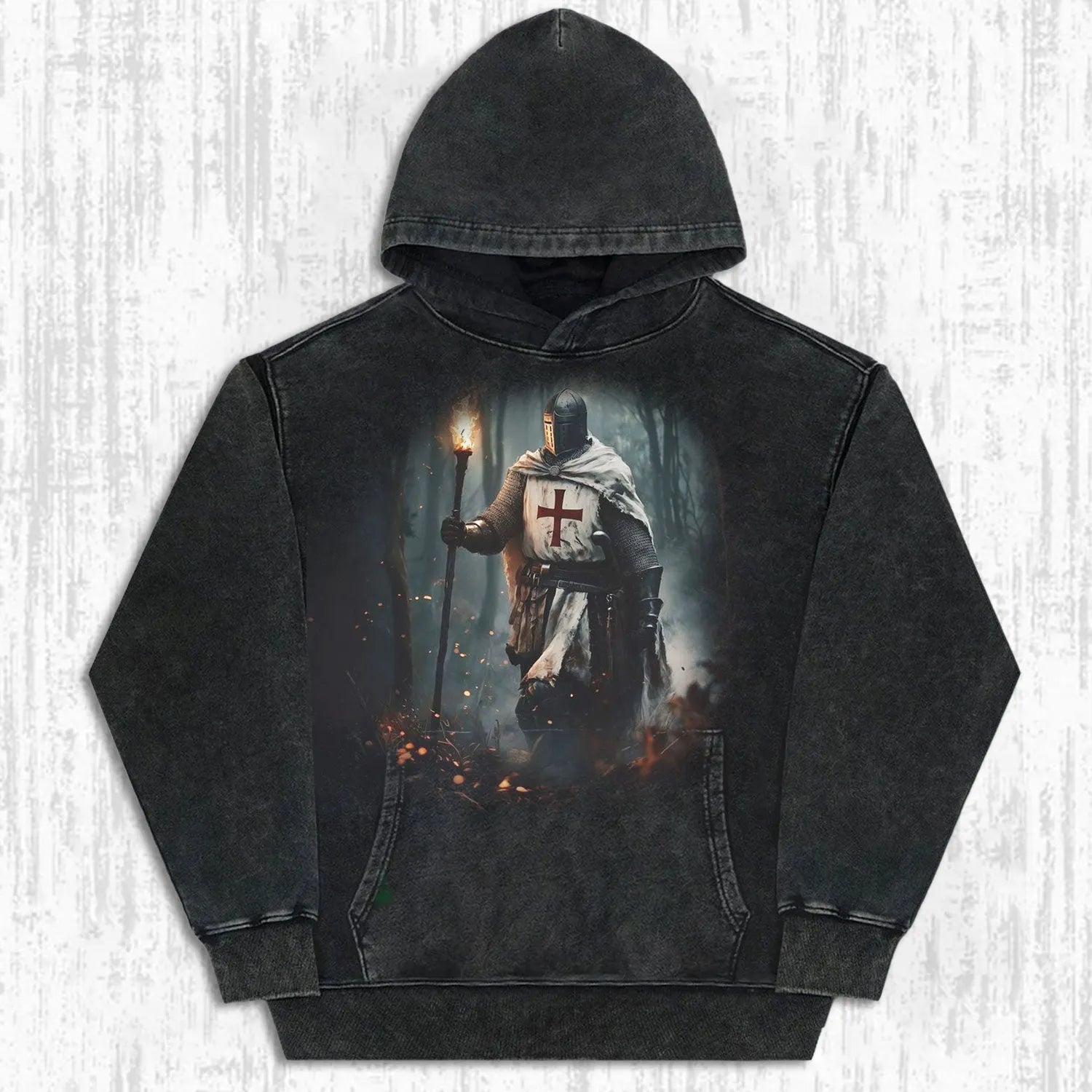 KNIGHTS TEMPLAR - THEMED RETRO T-SHIRT