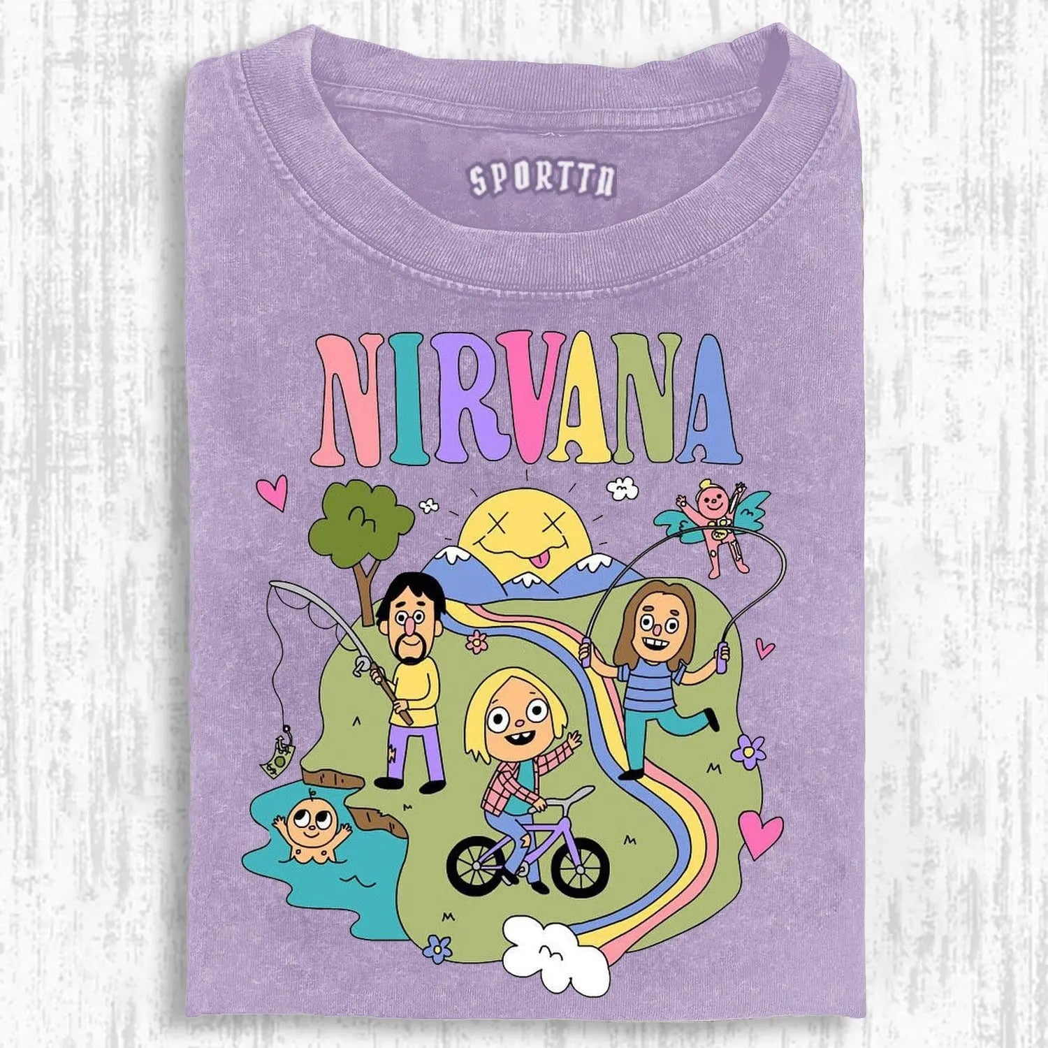 COLORFUL NIRVANA - THEMED CHILDLIKE T-SHIRT