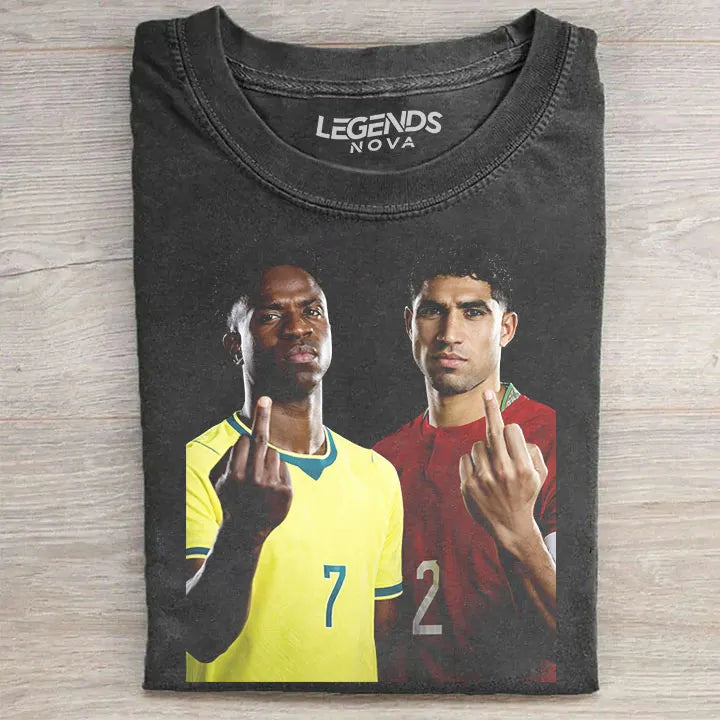 Vini Jr. & Hakimi, Brazil & Morocco Tee