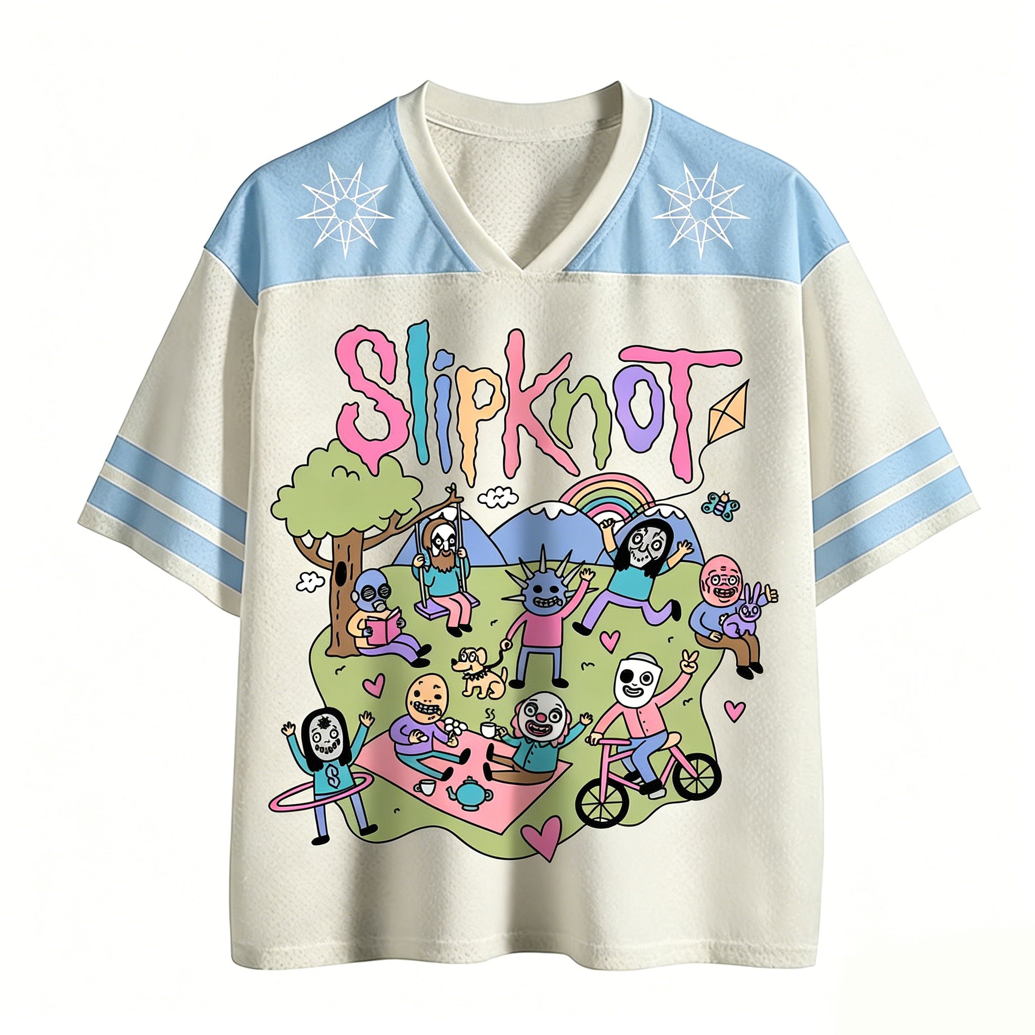 Funny Band Slipknot Mesh Jersey