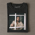 Funny Jesus With Whiskey Scream Horror T-Shirt
