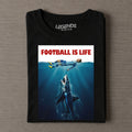 Football Is Life Messi Underwater Shark Vintage Soccer VI Tee
