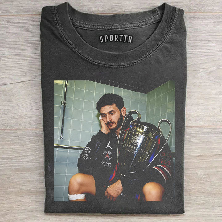 PSG Khvicha Kvaratskhelia Champions T-shirt