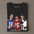 Peyton Manning & Patrick Mahomes & Tom Brady Football T-shirt
