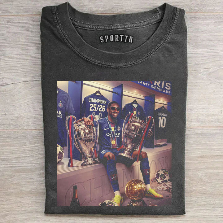 PSG Ousmane Dembélé Champions T-shirt